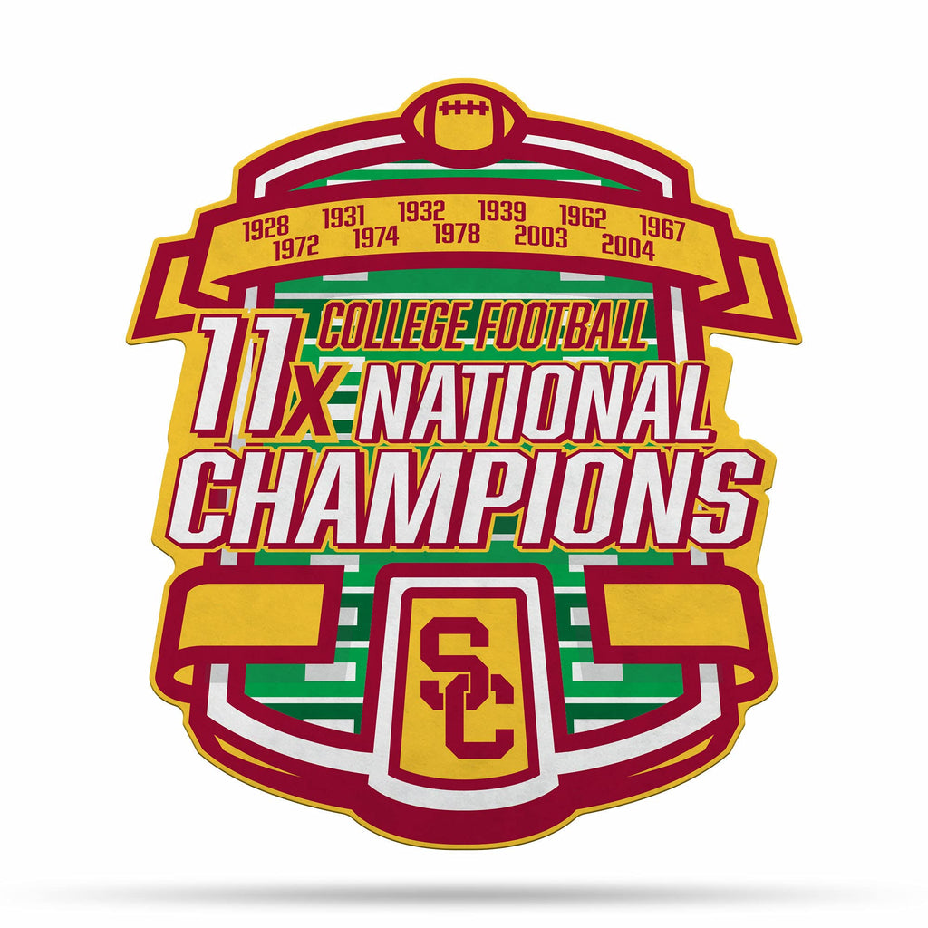 Rico Industries Ncaa Southern California Trojans - Usc Usc Champ Shape Cut Pennant - Home And Living Room D  Cor - Soft Felt Ez