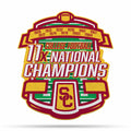 Rico Industries Ncaa Southern California Trojans - Usc Usc Champ Shape Cut Pennant - Home And Living Room D  Cor - Soft Felt Ez