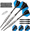 Fat Cat By Gld Products Bulletz 90% Tungsten Steel Tip Darts With Storage/Travel Case, 23 Grams , Black