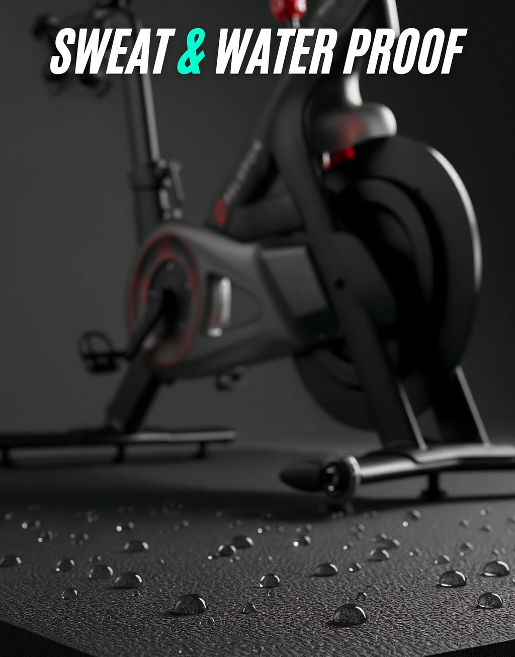 Powr Labs Bike Mat Compatible With Peloton, Treadmill, Exercise Equipment, Elliptical, Walking Pad, Indoor Bike Trainers, Home G