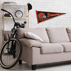 Rico Industries Nfl Football Cleveland Browns Classic 12'' X 30'' Felt Wall D  Cor Pennant - Great For Home/Bed Room/Man Cave D