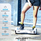 Hover-1 H1 Electric Self Balancing Scooter with 9 mph Max Speed, Dual 200W Motors, 9 Mile Range, and 6.5    Wheels