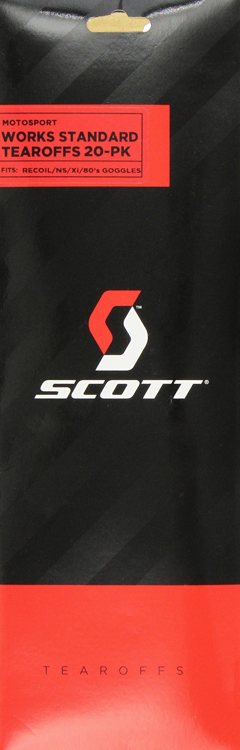 Scott Sports Nsxi/Recoil Xi/79 Works Tear-Off (Clear) - Pack Of 20