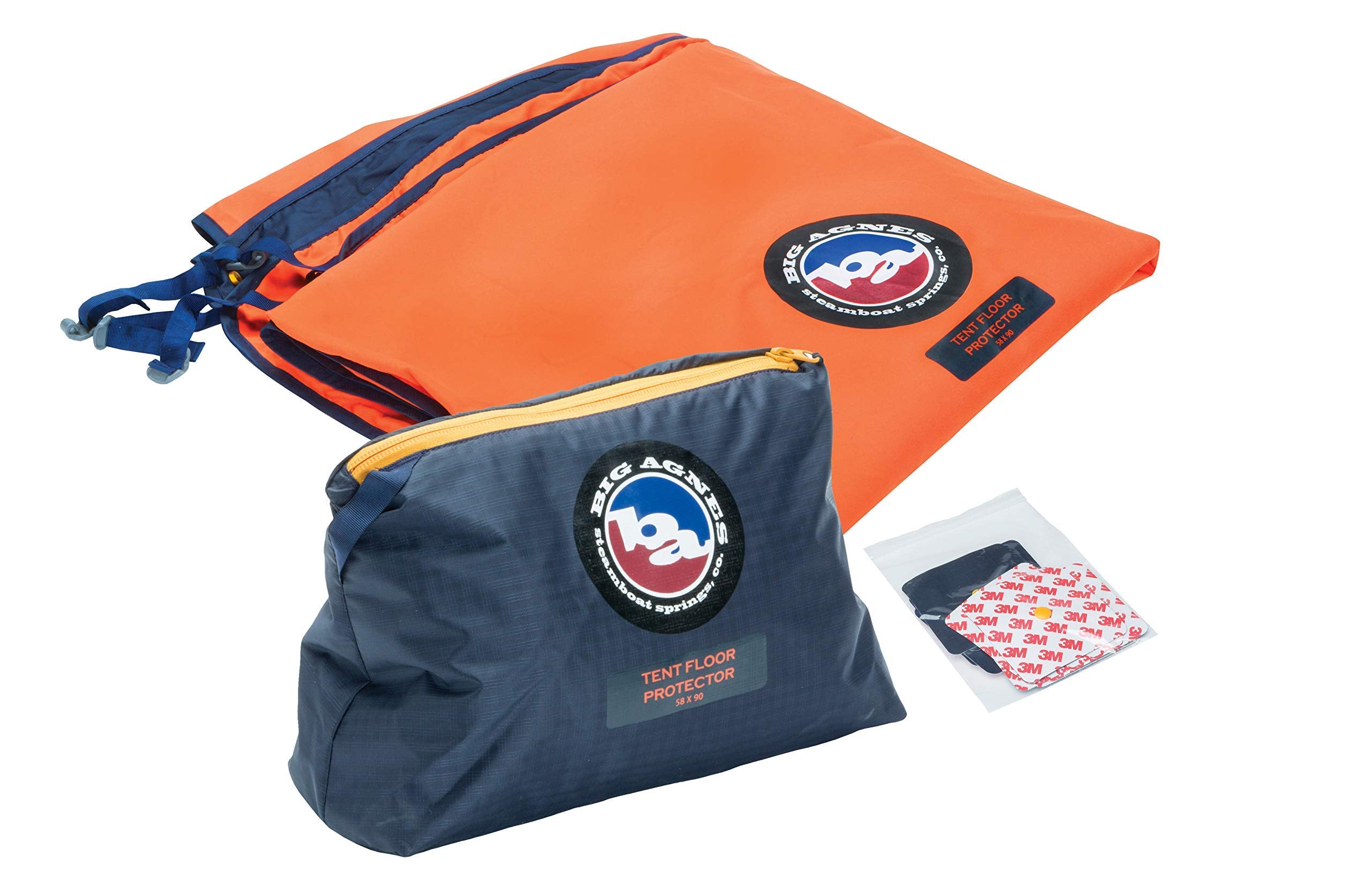 Big Agnes Tent Floor Protector, Orange/Navy, 90X90
