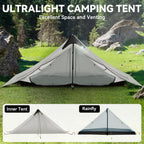 Ultralight Tent 3-Season Backpacking Tent 2 Person Camping Tent, Outdoor Lightweight Lanshan Camping Tent Shelter For Camping, T