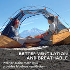 Clostnature Polaris Lightweight Backpacking Tent - 2 Person Ultralight Waterproof Camping Tent, 3 Season Large Size Easy Setup T