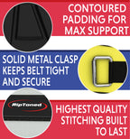 Rip Toned 6In Weightlifting Belt, Powerlifting, Bodybuilding Belt Men & Women, Back Support Weight Lifting (Yellow, Xl)