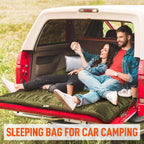Mereza Double Sleeping Bag For Adults Mens With Pillow, Xl Queen Size For All Season Camping Hiking Backpacking 2/Two Person Sle