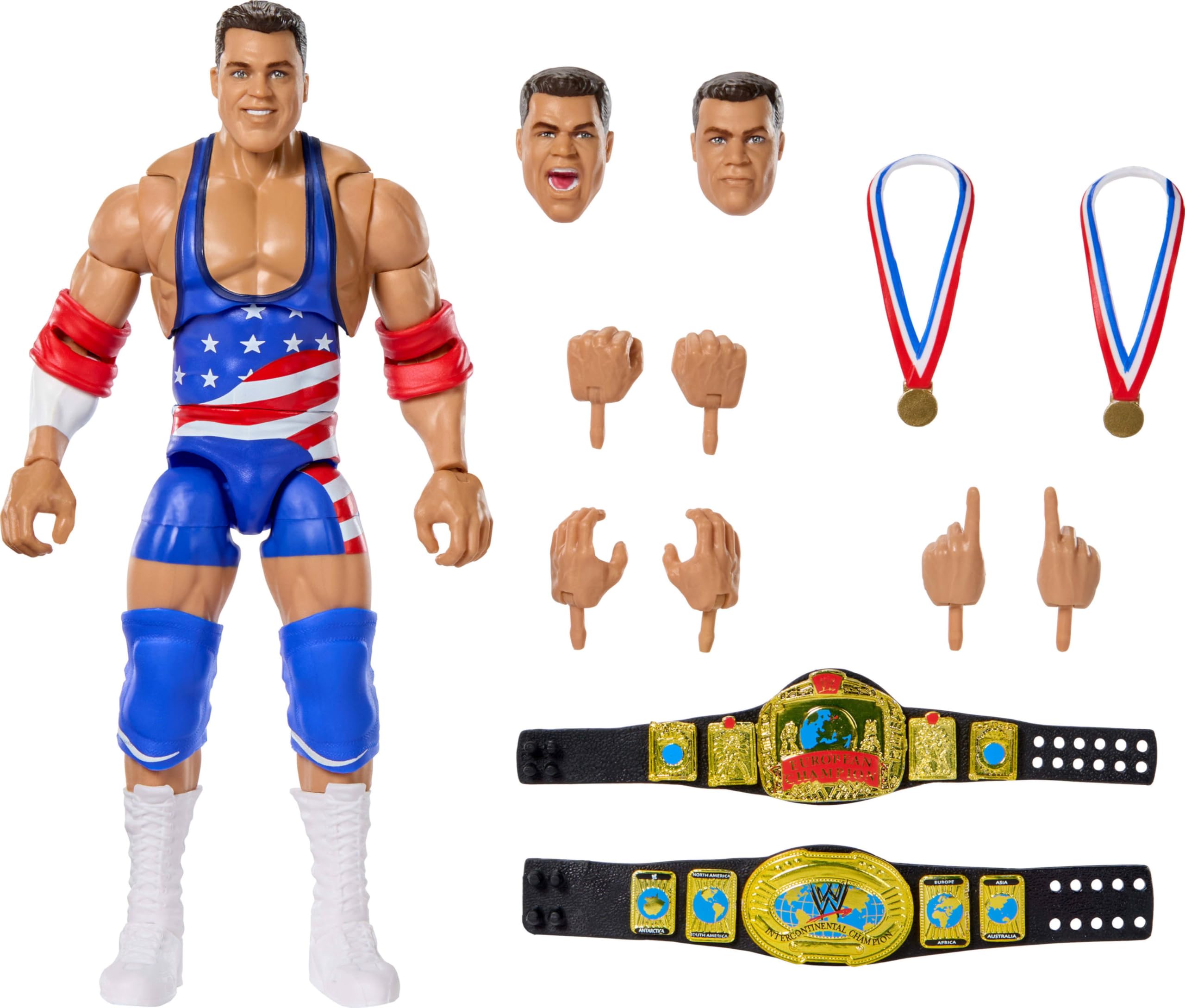 WWE Ultimate Edition Monday Night War Kurt Angle Action Figure & Accessories Collectible Set, 6-Inch