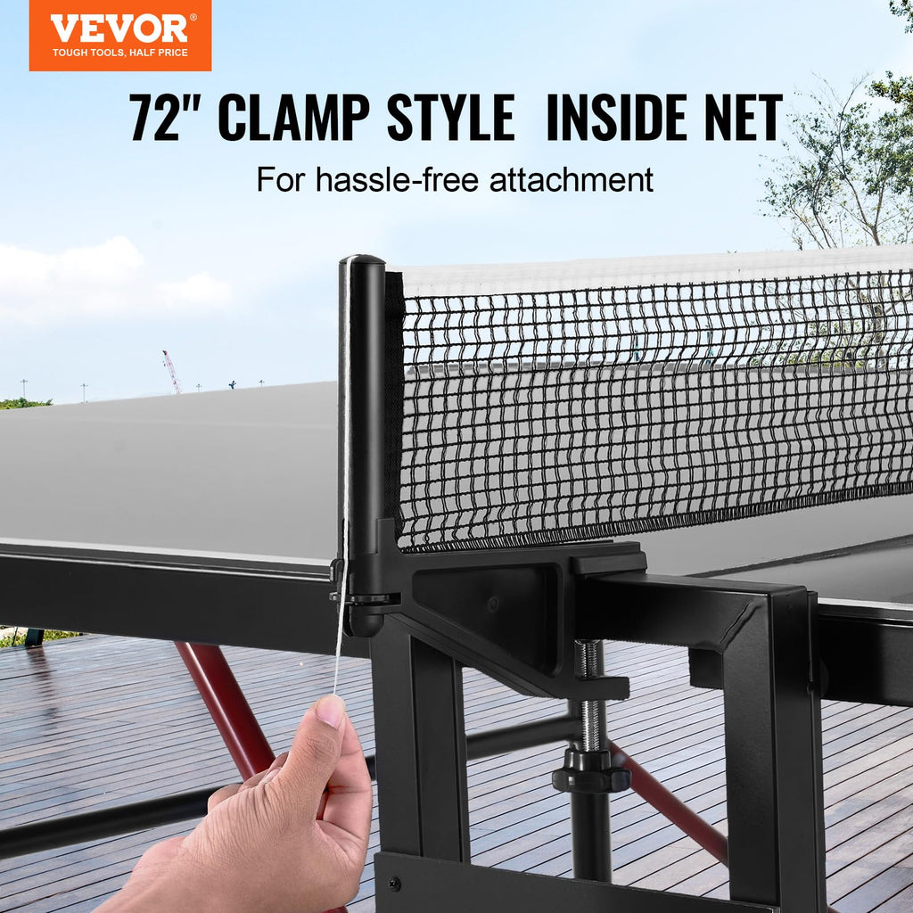 Vevor Ping Pong Table, Professional Table Tennis Game, Indoor/Outdoor All Weather Aluminum Table Tennis Table, Portable Foldable
