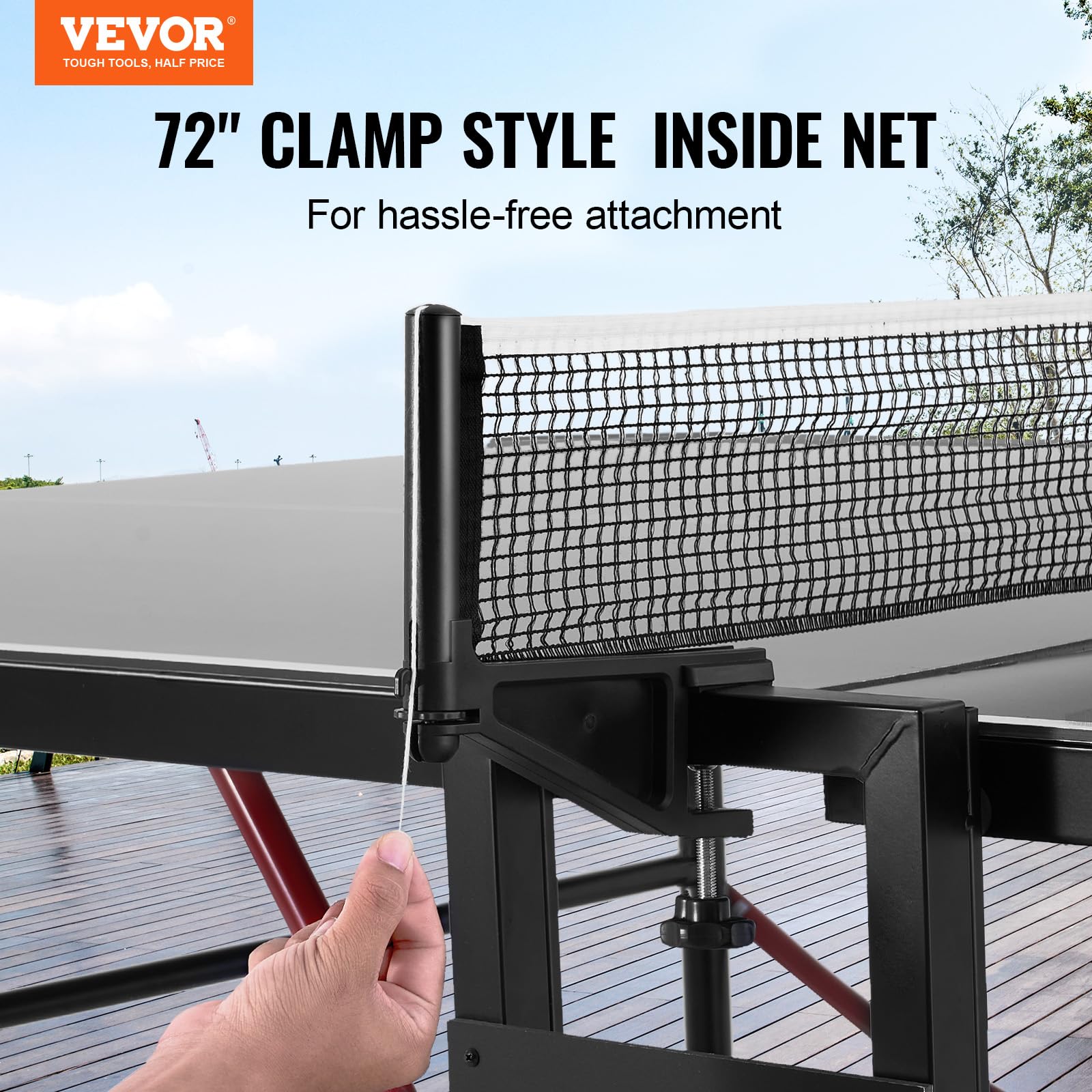 Vevor Ping Pong Table, Professional Table Tennis Game, Indoor/Outdoor All Weather Aluminum Table Tennis Table, Portable Foldable