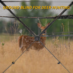 Funhorun Hunting Blind 270 Degree See Through Ground Blind For Hunting, 2/3 Person Pop Up Camouflage Tent For Deer And Turkey, P