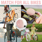 Marque Beach Cruiser Bike Bell - Classic Bicycle Bell Design For Adults And Kids With Traditional Ring Sound (Pink)