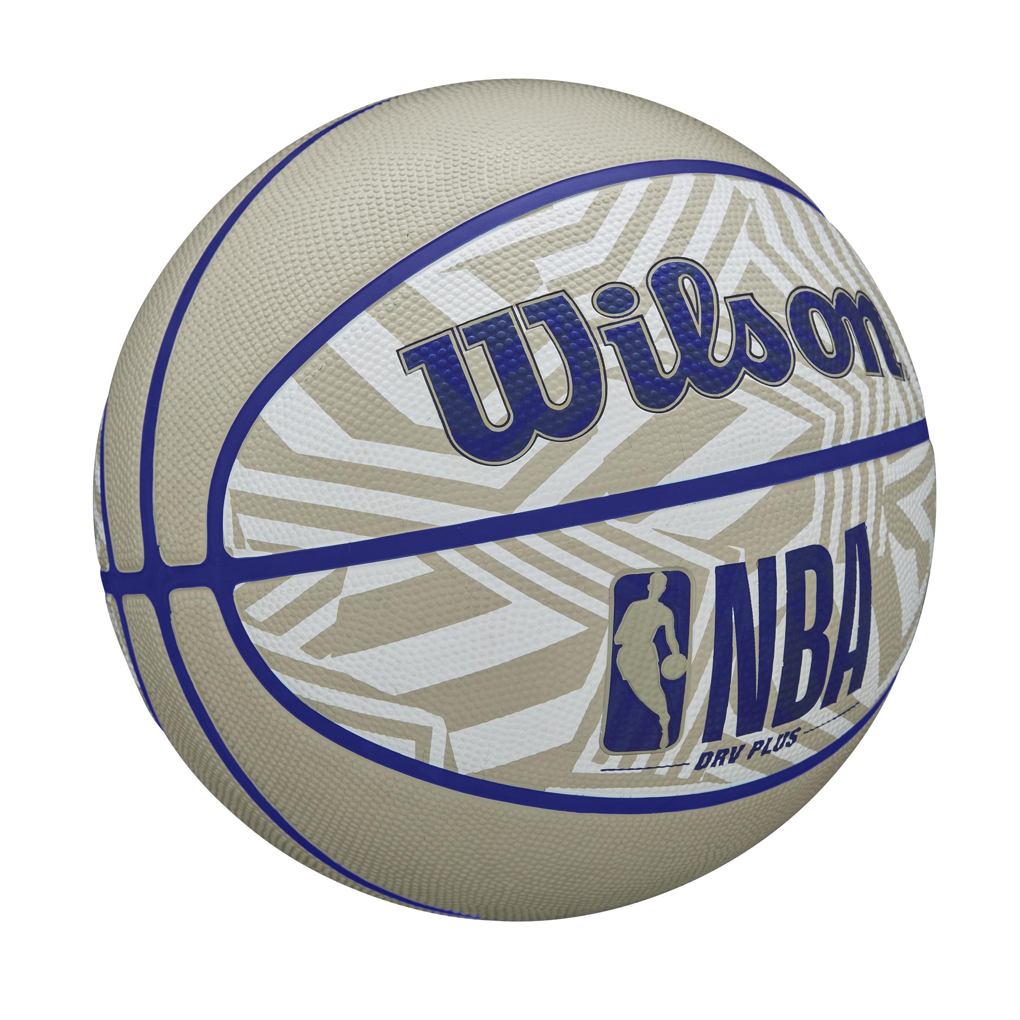 Wilson Nba Drv Plus Dazzle Camo Outdoor Basketball - Beige/Blue, Size 7-29.5''