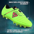 Vizari Catalina Junior Firm Ground Soccer Shoes - Green/Black/Fuschia