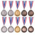 Favide 48 Pieces Gold Silver Bronze Award Medals-Winner Medals Gold Silver Bronze Prizes For Competitions, Party,Olympic Style,