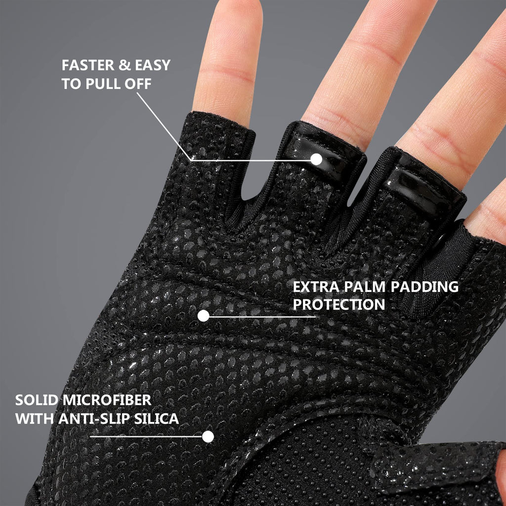Zerofire Workout Gloves For Women - Weight Lifting Gloves With Full Palm Protection & Extra Grip For Women Gym, Weightlifting, E
