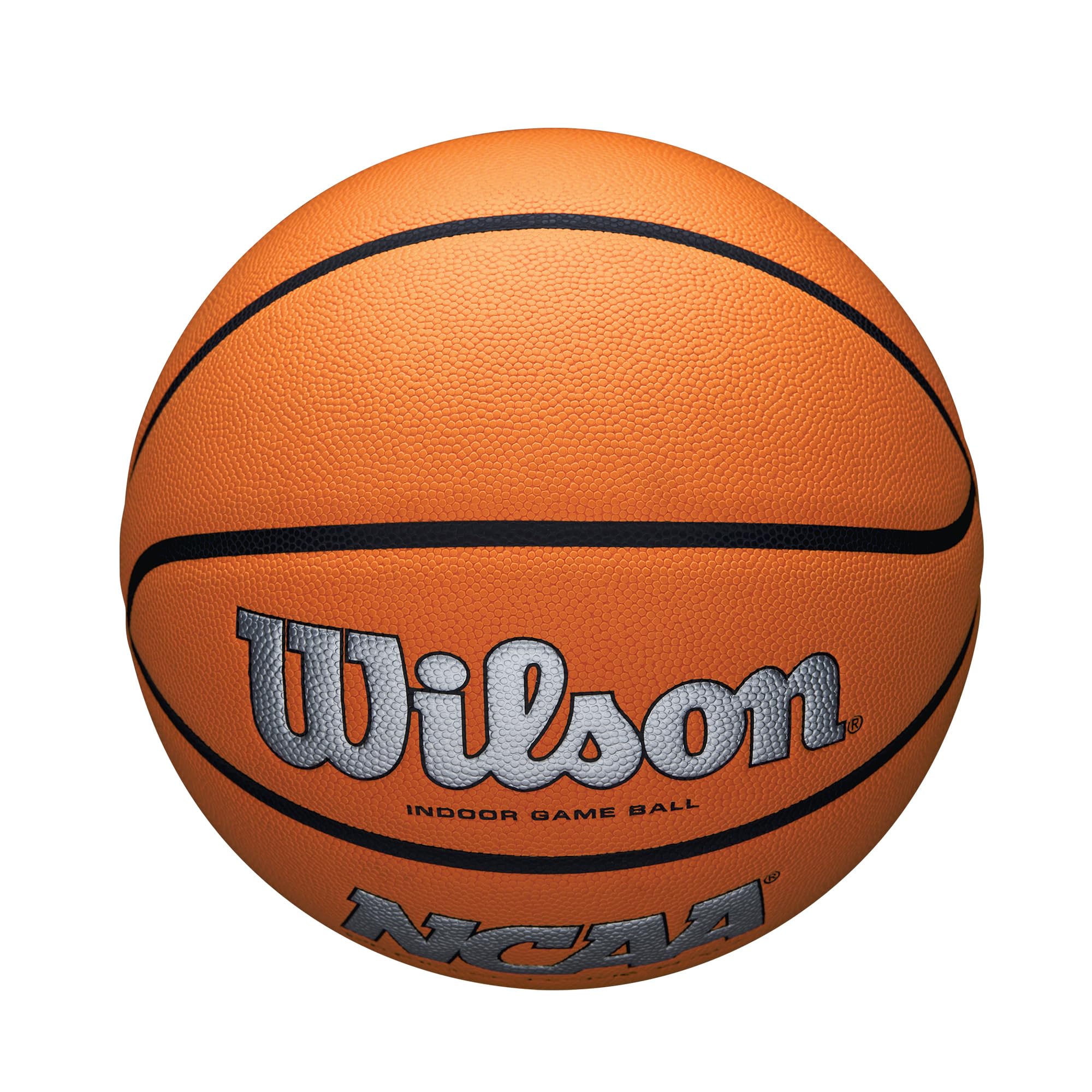 Wilson Ncaa Evo Nxt Official Indoor Game Basketball - Silver/Orange, Size 6-28.5''