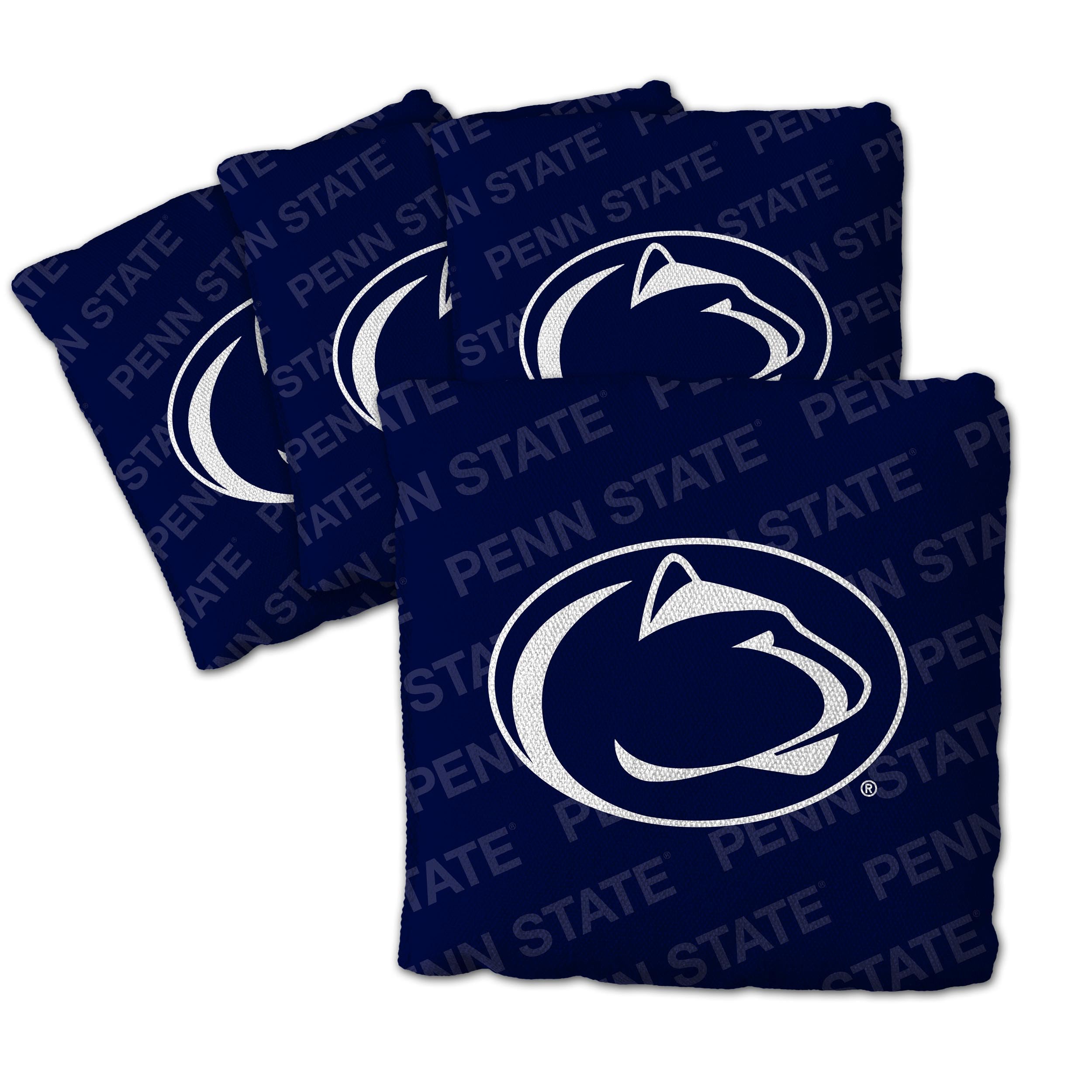 YouTheFan Officially-Licensed NCAA Penn State Nittany Lions Set of 4 Cornhole Bags - All Weather Regulation 6    x 6    Size - 1