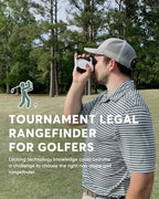 Wosports Golf Rangefinder, 800/1200 Yards Laser Range Finder, High Precision Flag Lock With Pulse Vibration, Tournament Legal Ra