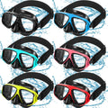 Flutesan 6 Pcs Kids Swimming Goggles with Nose Cover Elastic Strap Scuba Diving Masks Wide View Swim Mask Toddler Goggles (Sport