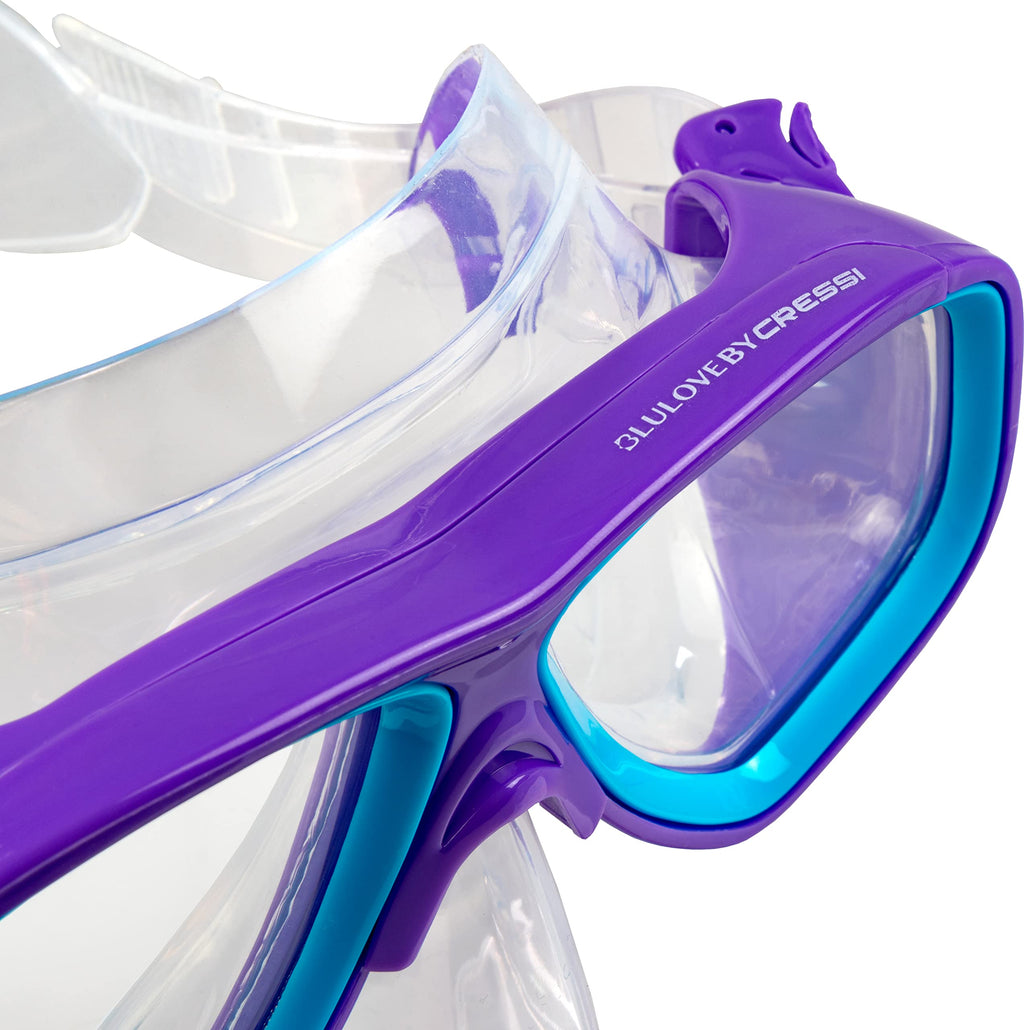 Cressi Rocks Kids Set, Purple/Blue, S/M