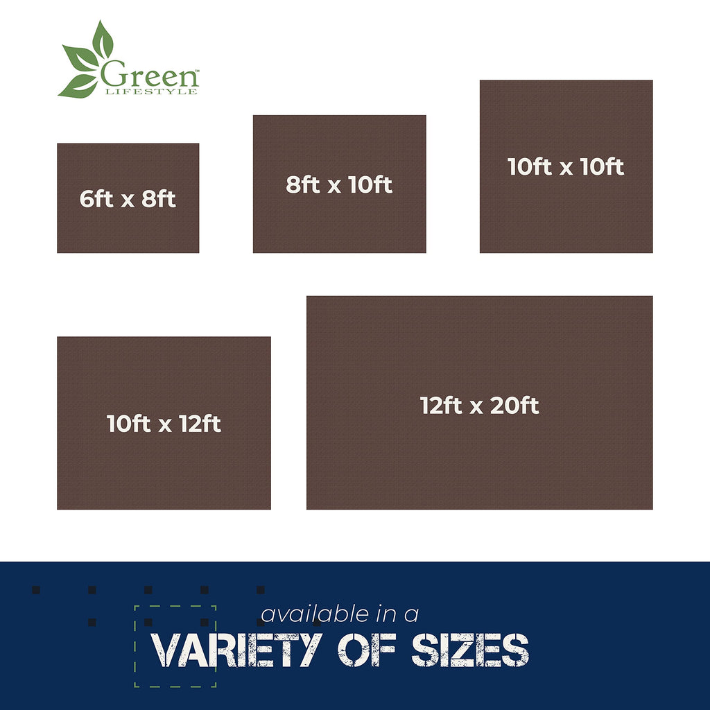 Tarp Cover Brown/Silver Heavy Duty Thick Material Water Proof Tear Proof Uv Resistant Reinforced Edges Boat Tent Rv Or Pool Cove