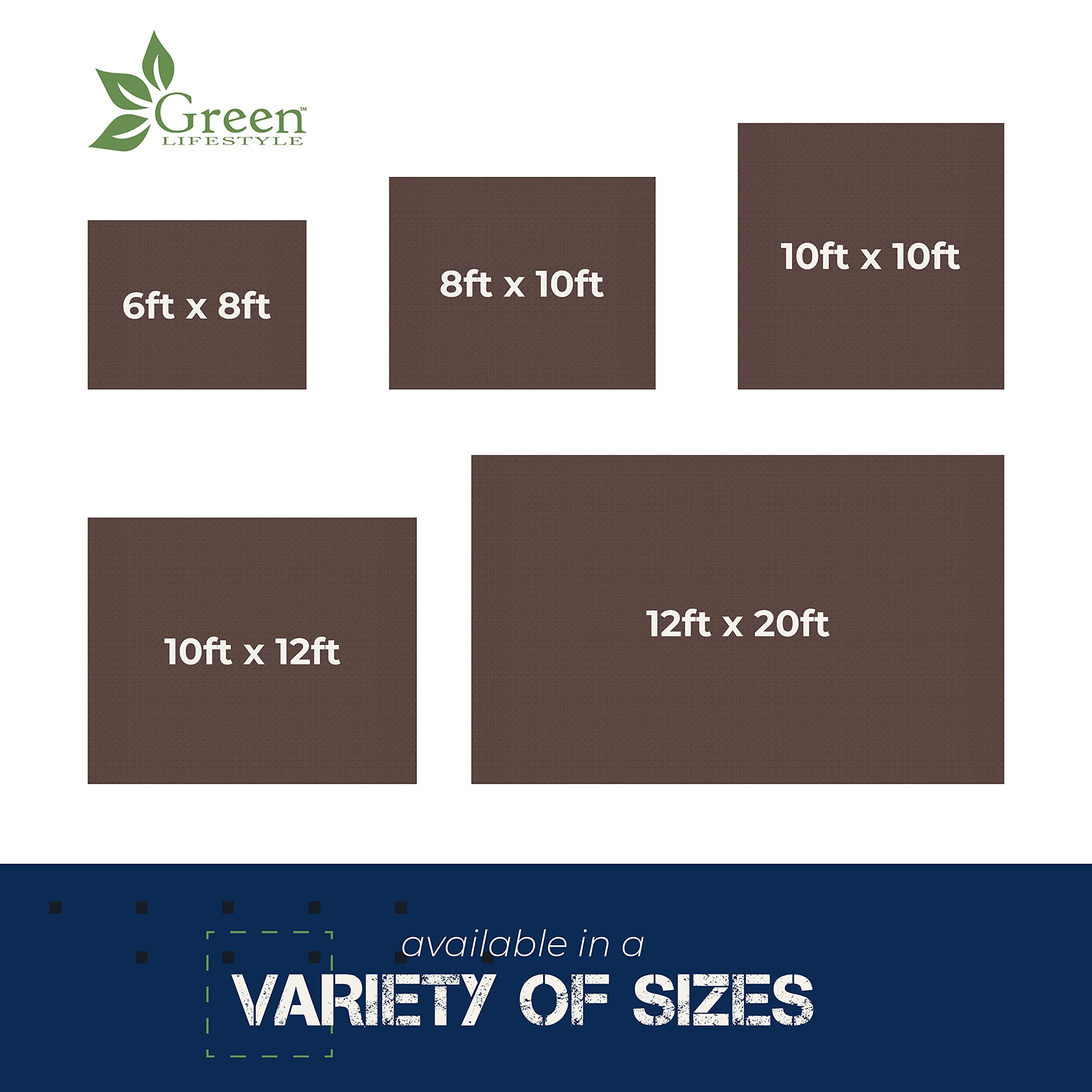 Tarp Cover Brown/Silver Heavy Duty Thick Material Water Proof Tear Proof Uv Resistant Reinforced Edges Boat Tent Rv Or Pool Cove