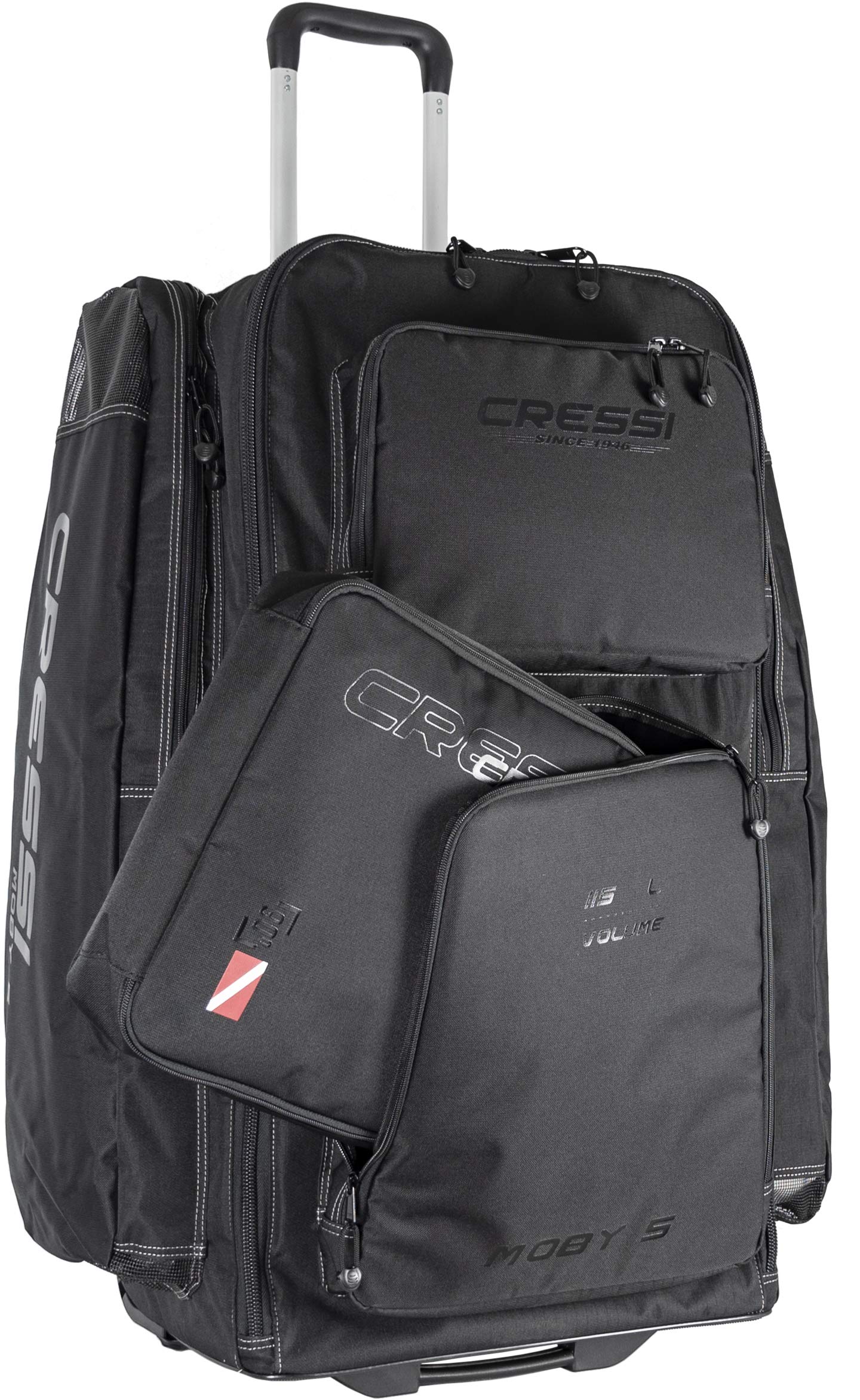 Cressi Moby 5 & 90 Regulator Bag, Black/Black
