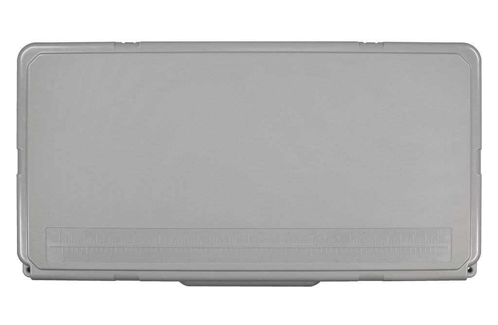 Frosted Frog Gray 110 Quart Ice Chest Heavy Duty High Performance Roto-Molded Commercial Grade Insulated Cooler With Wheels