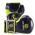 Sanabul Essential Gel Boxing Gloves  Kickboxing Gloves  Punching Bag Gloves For Men And Women Black/Green 12 Oz