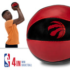 Franklin Sports Nba Toronto Raptors Toy Basketballs - 2 Pack Of Kids Soft Mini Basketballs For Over The Door + Indoor Hoops - Nb