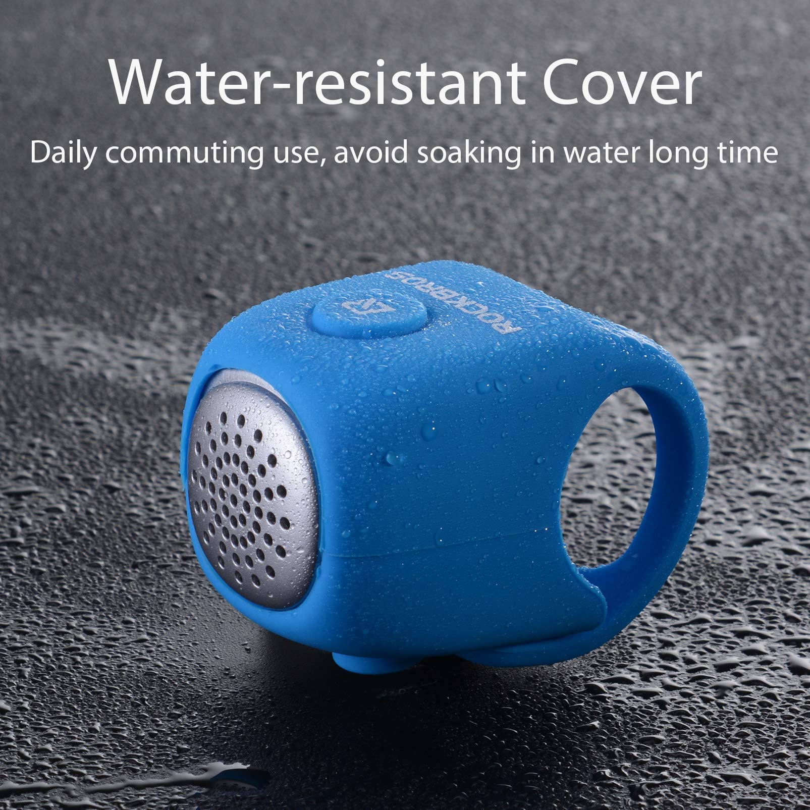 Rockbros Electra Bike Bell 90Db Electric Cycling Bells Horn Bicycle Horns Water-Resistant 3 Sound Modes Bike Bells Red