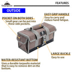 Campingmoon 13.8-Inch Bottom Waterproof Outdoor Camping Tent Stakes Hammer Multi-Container Storage Bag B-150C