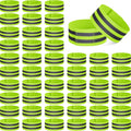 Zubebe 48 Pieces Reflective Bands Reflector Bands for Wrist, Arm, Ankle, Leg, High Visibility Reflective Gear Safety Reflector T