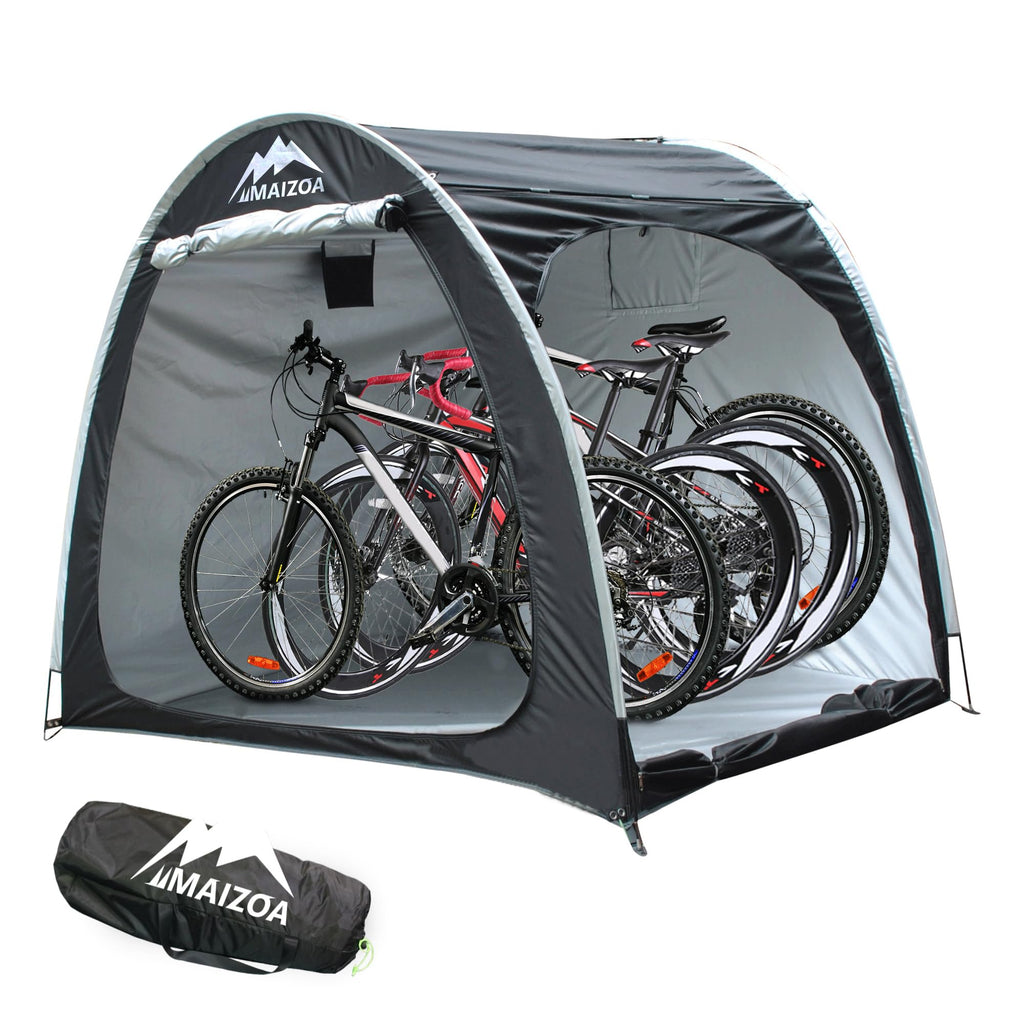 Maizoa Outdoor Bike Covers Storage Shed Tent,210D Oxford Thick Waterproof Fabric,Outdoor Aluminum Alloy Bracket Bicycle Storage 