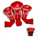 Team Golf Ncaa Alabama Crimson Tide Contour Golf Club Headcovers (3 Count) Numbered 1, 3, & X, Fits Oversized Drivers, Utility,
