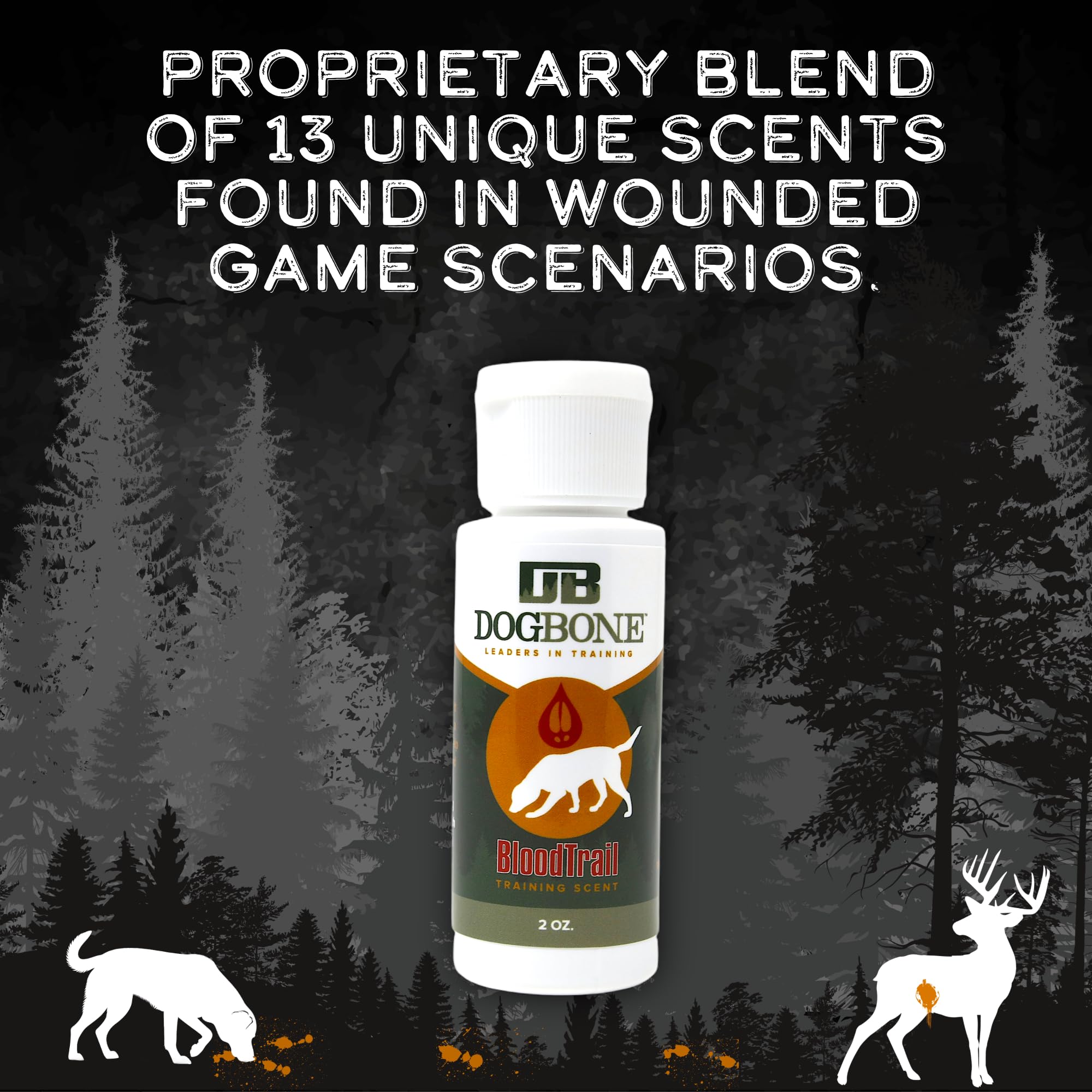Dogbone Bloodtrail Scent For Tracking Dog Training | Dog Training Kit | Hunting Dog Accessories | Dog Scent Training Kit | Deer