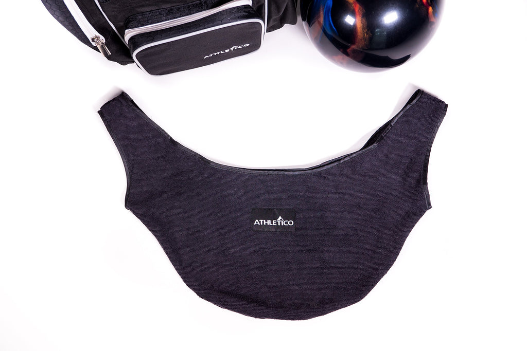 Athletico Microfiber Bowling See Saw - Towel To Polish Your Bowling Ball With See-Saw Shammy (Black)