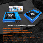 Vivicreate 7000 Btu Portable Butane Gas Stove For Camping Cooking Outdoor, Lightweight Portable Stove Burner With Auto Ignition,