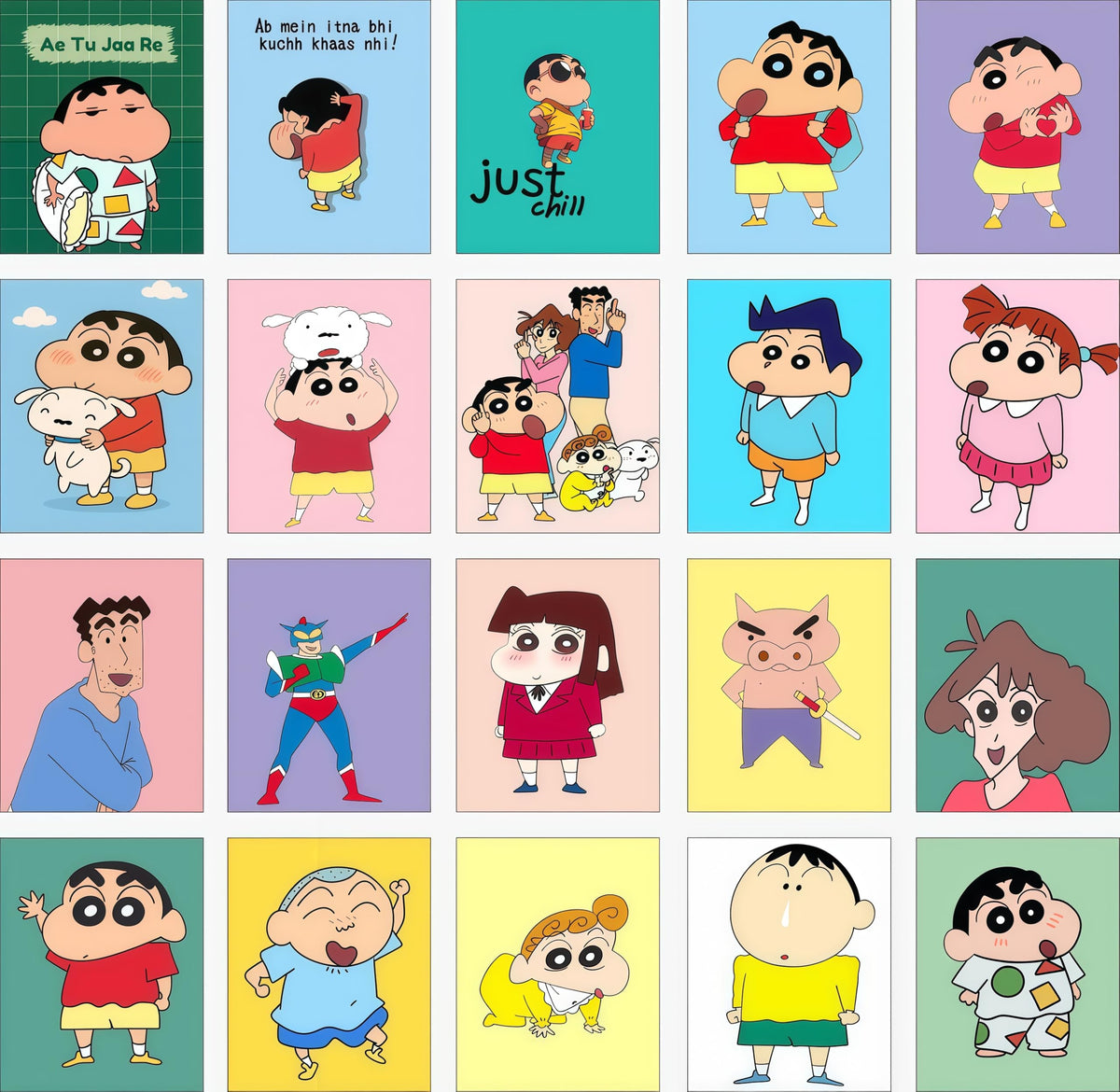 Gifts Sinchan Kids Fridge Magnet Set, Cartoon Refrigerator Magnets | Decorative Kitchen Magnets for Kids | Fun Collectible Gift