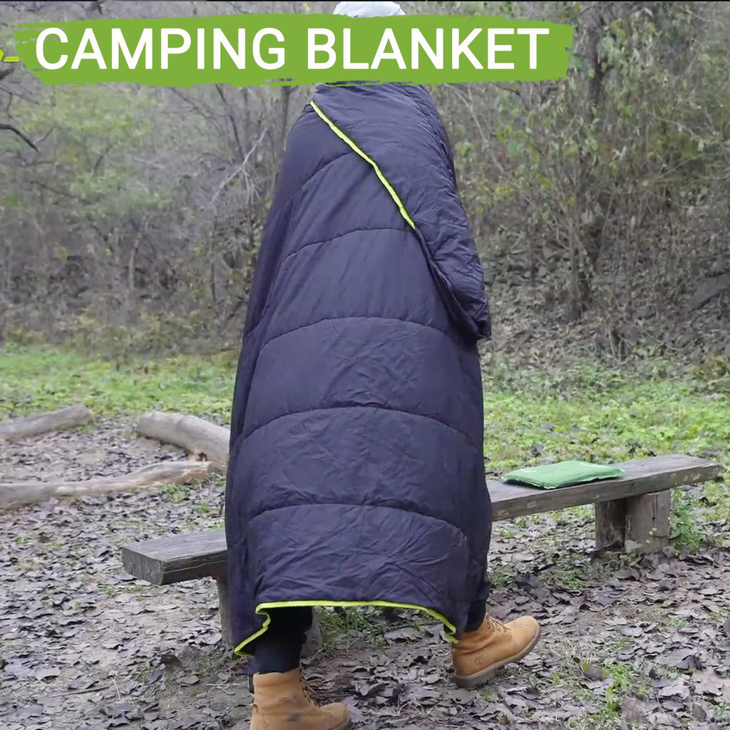 Atepa Multipurpose Down Sleeping Bag, Lightweight Travel Camping Blanket, Packable Compact Sleeping Bag/Blanket With Compression