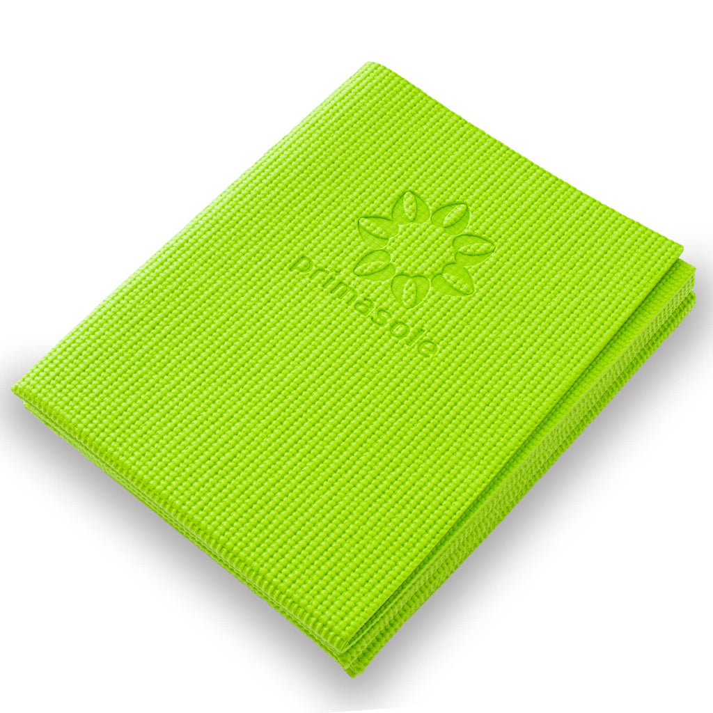 Primasole Folding Travel Yoga Mat Foldable Light Weight Easy To Carry To Workout Fitness Class Beach Park Travel Picnics 4Mm Thi