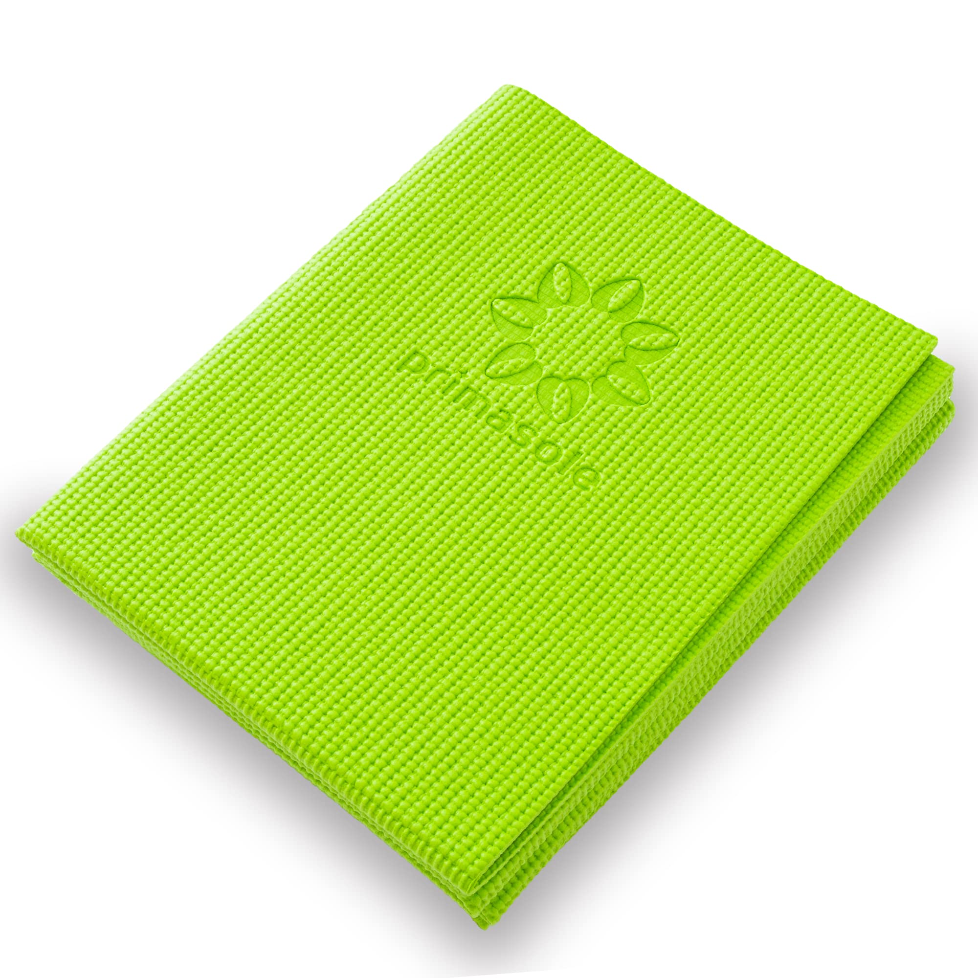 Primasole Folding Travel Yoga Mat Foldable Light Weight Easy To Carry To Workout Fitness Class Beach Park Travel Picnics 4Mm Thi