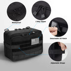Jueachy Tactical Molle Pouch Admin Bag Utility Tool Pouches Molle Attachment Edc Large Pouches Expandable Molle Accessories Orga