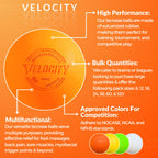 Velocity Lacrosse Balls - 60 Packs - Official Nfhs And College Approved Size - Orange