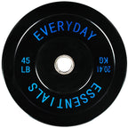 Fitvids 2'' Olympic Bumper Plate Weight Plates With Steel Hub, 45Lb, Single