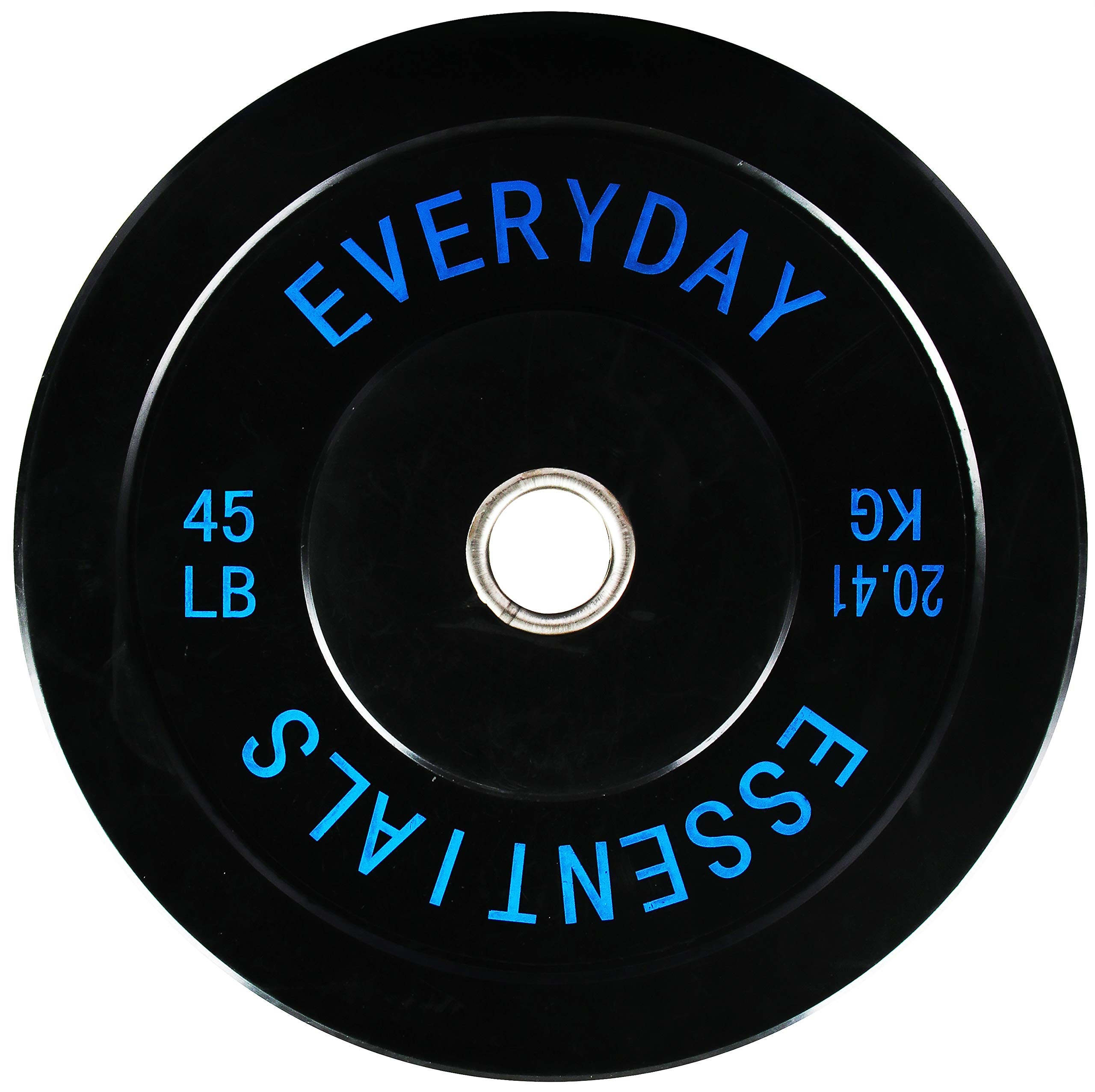 Fitvids 2'' Olympic Bumper Plate Weight Plates With Steel Hub, 45Lb, Single