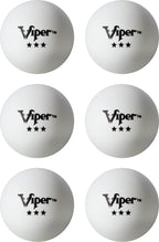 Viper Table Tennis Balls: White 40 Mm Regulation Size, 3 Star Rating, 6 Pack