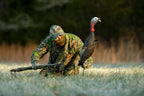 Flextone Hunting Lightweight Ultra Realistic Lifelike One Piece Outdoor Submissive Funky Chicken Turkey Decoy, Gen Ii